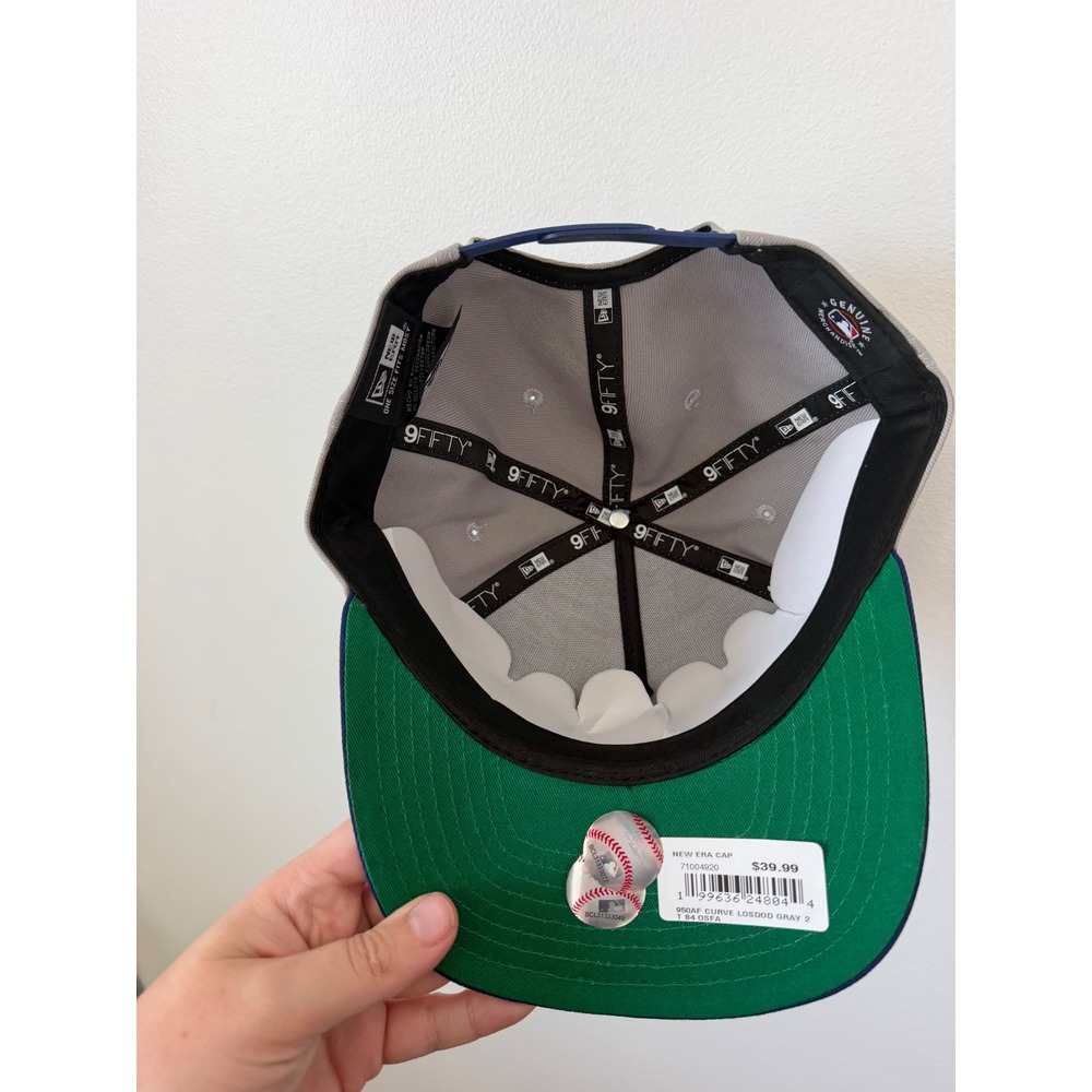 Shoe Palace Exclusive Los Angeles Dodgers Stadium Patch 950AF Snapback Hat Gray - Picture 6 of 7